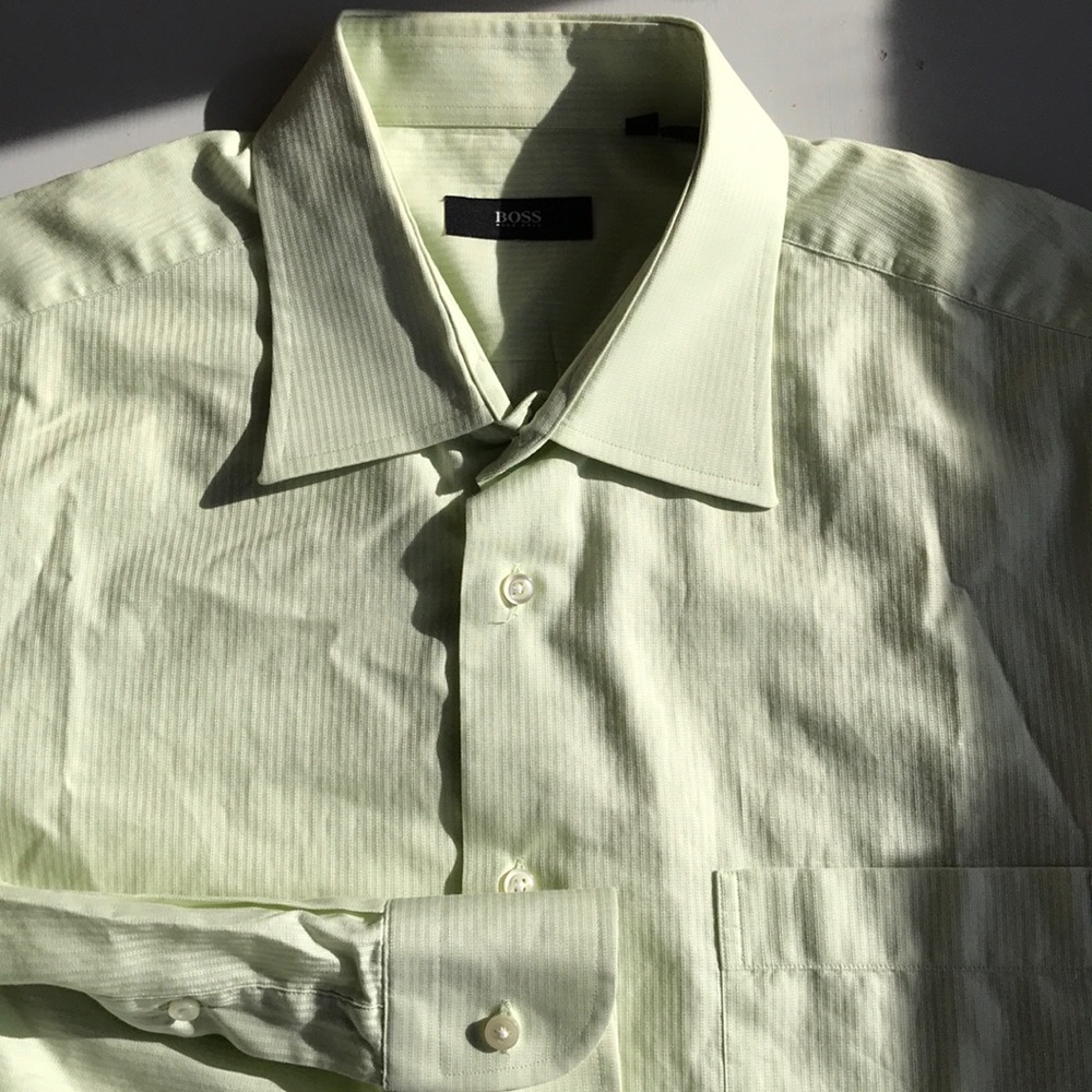 HUGO BOSS Long Sleeve Button Front Dress Shirt